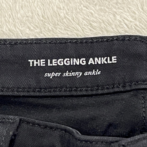 AG Black Skinny Anke Legging Jeans Size 28 - Picture 6 of 13